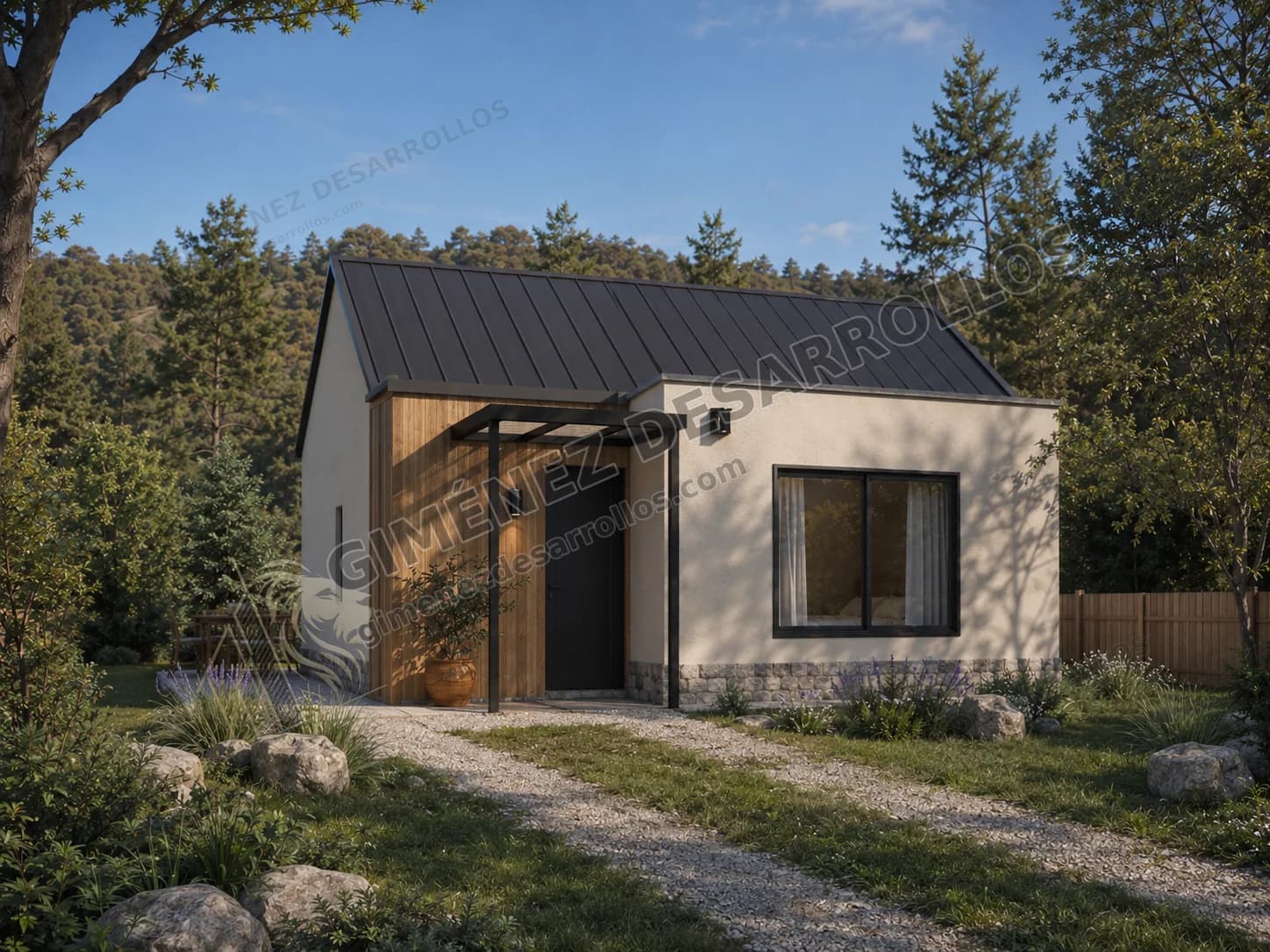 Leif — vivienda Steel Frame de 53 m²